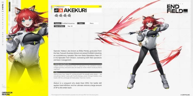 Руководство по использованию Akekuri в Arknights Endfield — сильные и слабые стороны, лучшее оружие и снаряжение